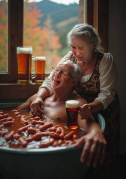 Cover of a Bavarian themed calendar I made for my mum and stepdad