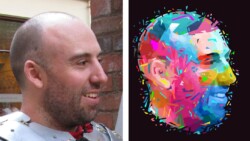 This is portrait of my friend Paul based on a style called WPAP (Wedha’s Pop Art Portrait). It involved a lot of manual work in Illustrator. (2014)