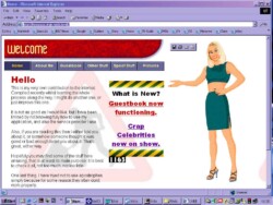 This is the only thing I have to show for the first website I created. It wasn’t very good, was never finished. It had a fair amount of content but only a tiny fraction of what this one has. It still took a lot of work and was quite an achievement at the time though. (2000)