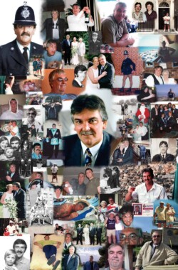 Sadly my Dad never saw this as it was only created shortly after his death. It was put on display at the gathering in the pub after his funeral. It was well liked and I’m glad I made it as it featured a lot of times from his life. (2009)