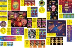 All the firework labels.