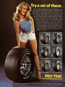 Advertisers have been crowbarring in attractive young women into adverts for all kinds of products for a long time.